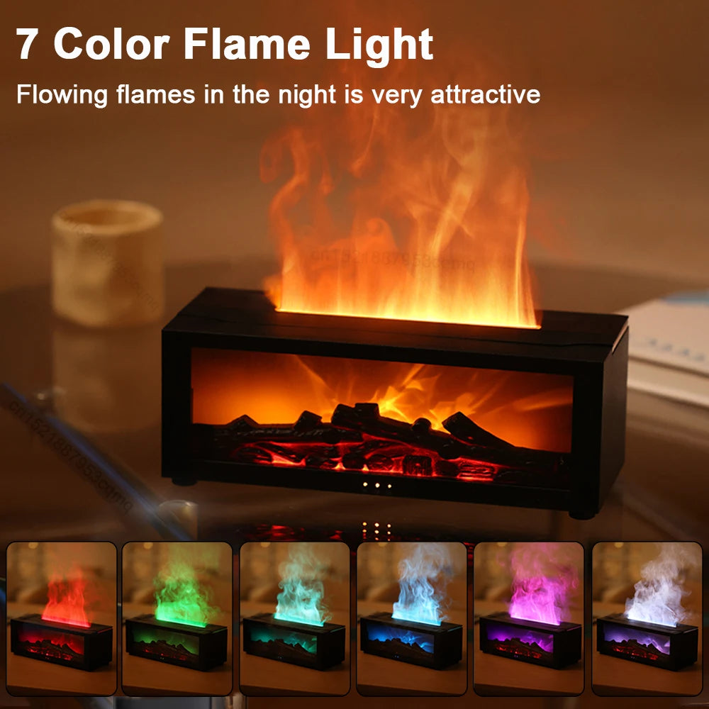 Flame Aromatherapy Colourful Essential Oil Diffuser/ Humidifier