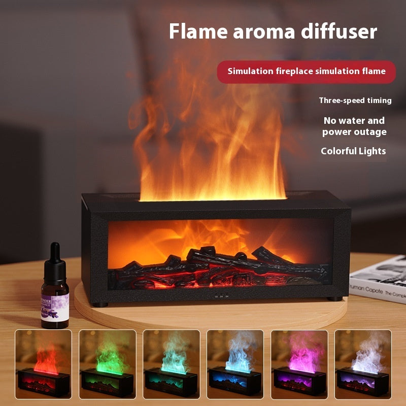 Flame Aromatherapy Colourful Essential Oil Diffuser/ Humidifier