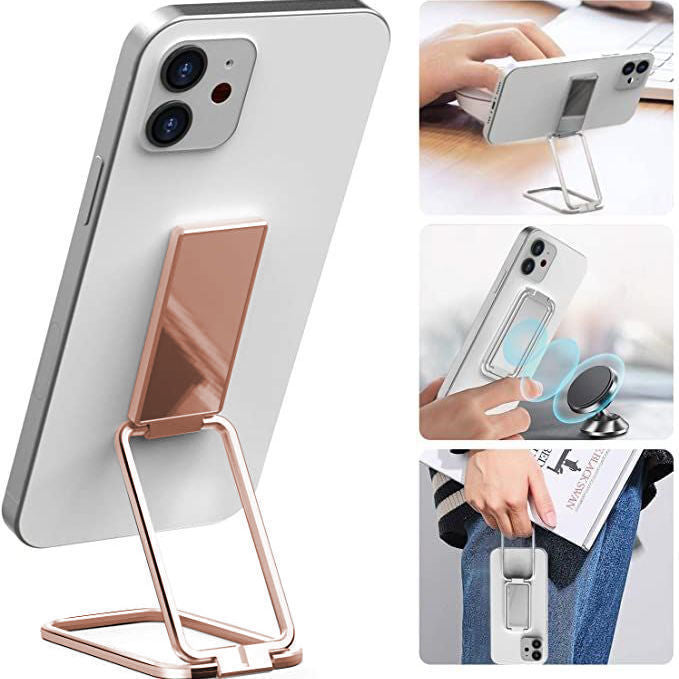 Phone Ring Holder Finger Kickstand for desktop with 360 degree rotation